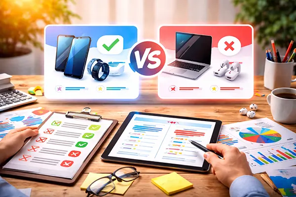 product comparison table